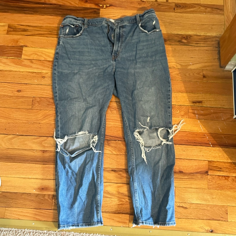 Abercrombie Anke Straight Ultra High Rise Jeans